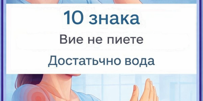 10 znaka che ne piete dostatchno voda