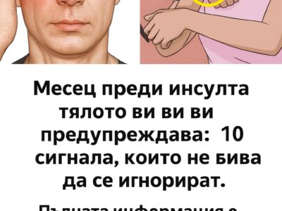 Месец преди инсулта тялото ви ви предупреждава: 10 сигнала, които не бива да се игнорират. 10 10 signala koito ne biva da se ignorirat