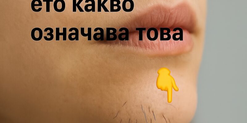 ako na bradichkata vi se poyavyavat tmni kosmcheta tova mozhe